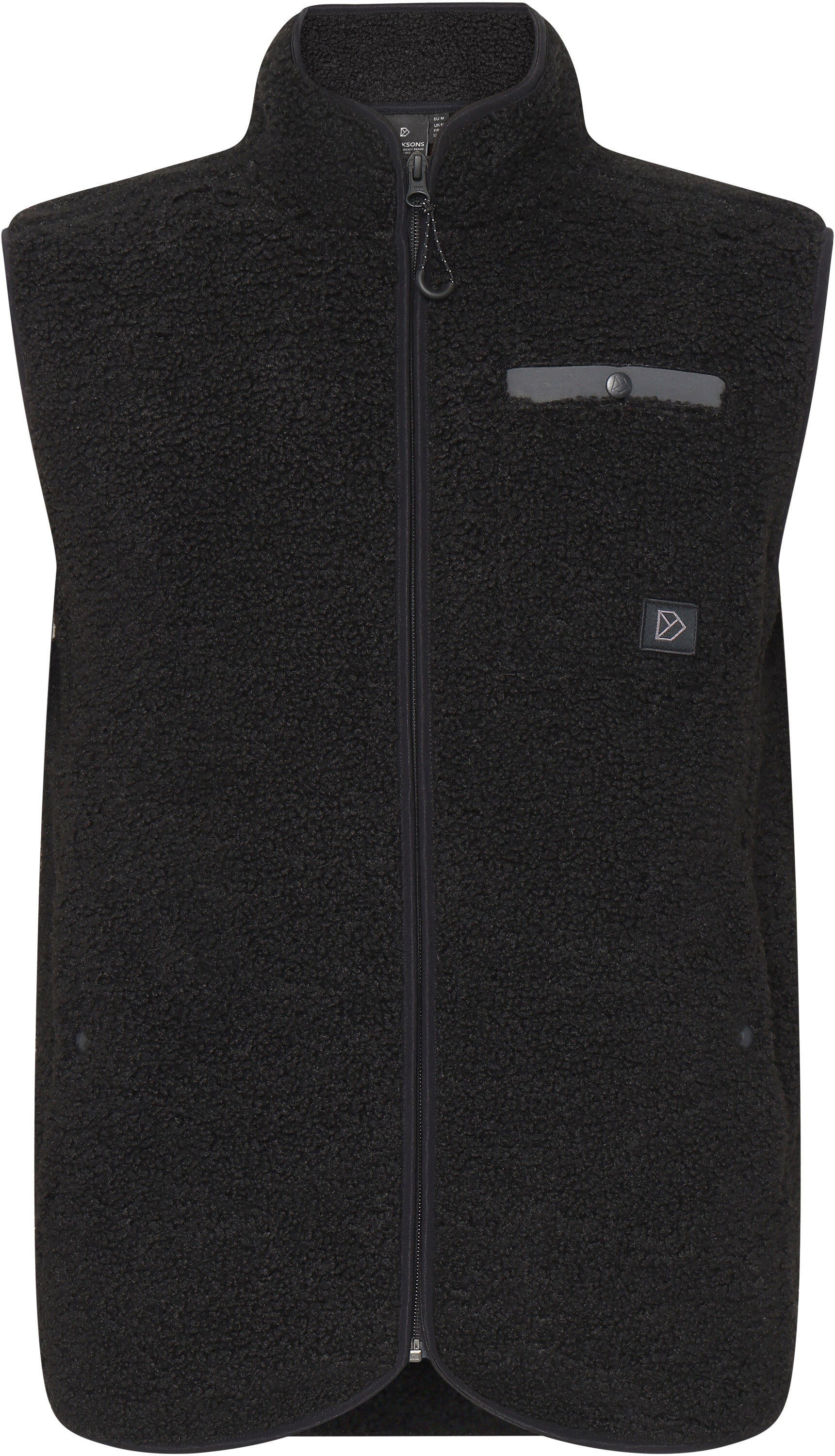 Fleeceweste POLLUX mit Stehkragen - 060-Black - Schwarz