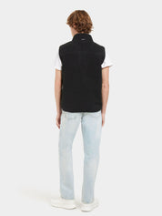 Fleeceweste POLLUX mit Stehkragen - 060-Black - Schwarz