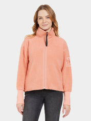 Teddy-Fleecejacke ALEXA - K14-Clay Pink - Rosa