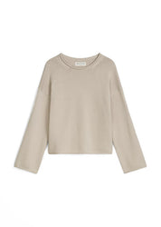 Strickpullover aus Baumwolle - 0914-Linen Beige - Beige