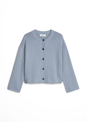 Strickcardigan aus Baumwolle - 0904-Grey Horizon - Blau