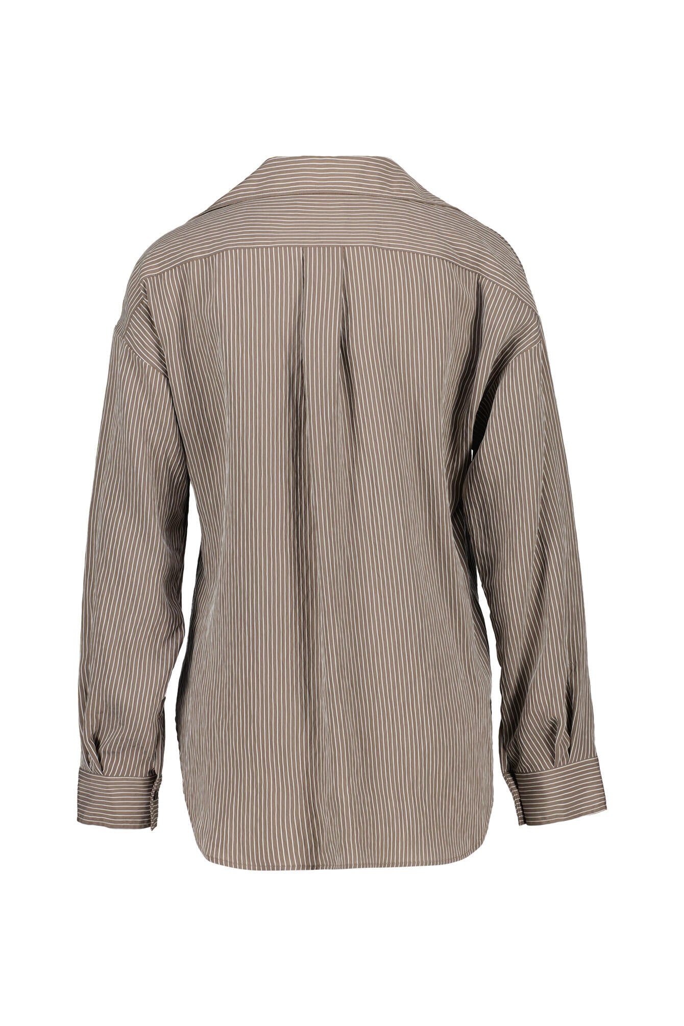 Bluse im Relaxed Fit aus Viskose - 1837-Medium Brown_Multi_01 - Braun