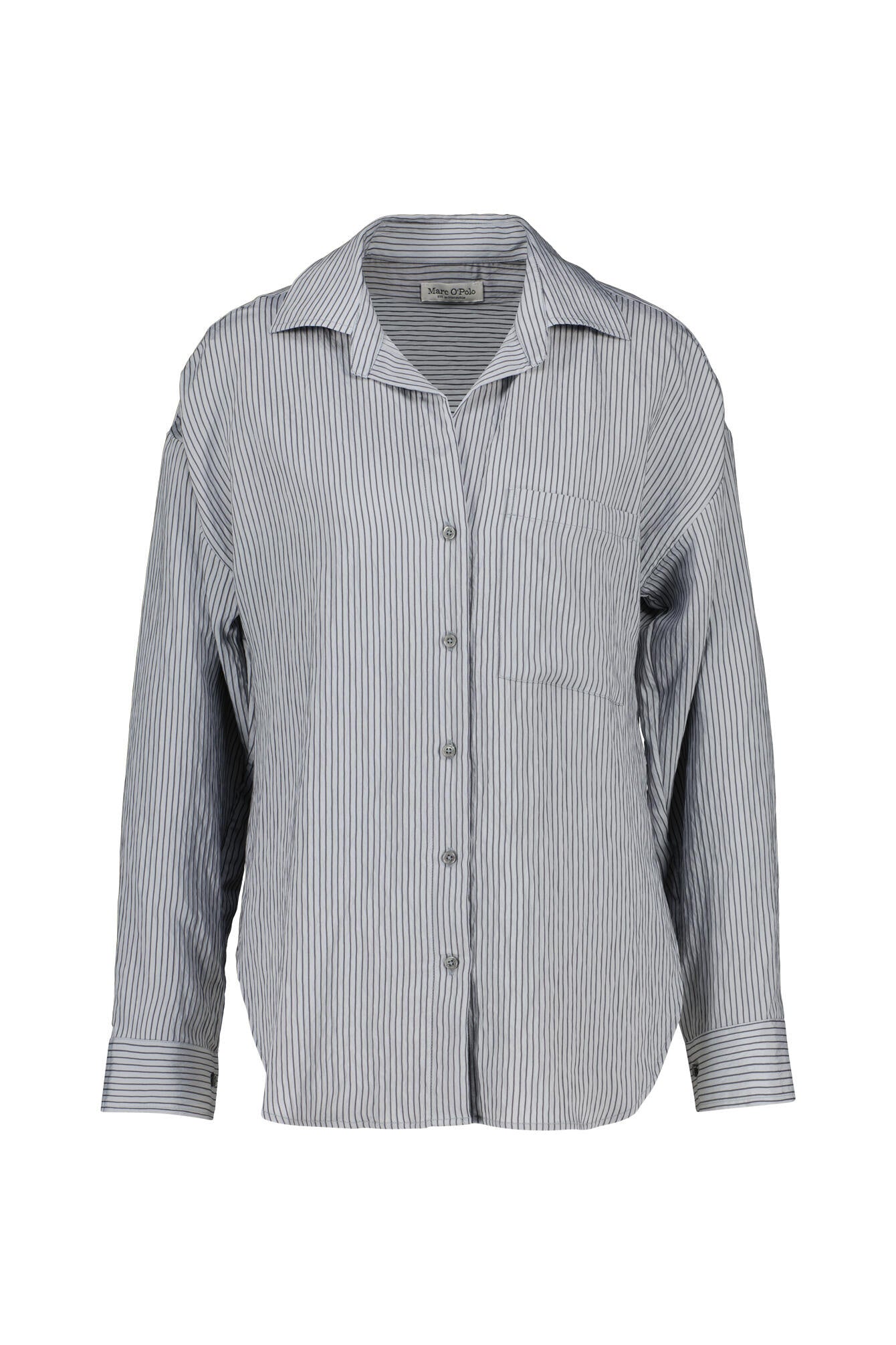 Bluse im Relaxed Fit aus Viskose - 4931-Medium Blue_Multi_04 - Blau