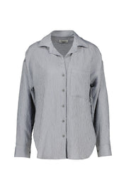 Bluse im Relaxed Fit aus Viskose - 4931-Medium Blue_Multi_04 - Blau