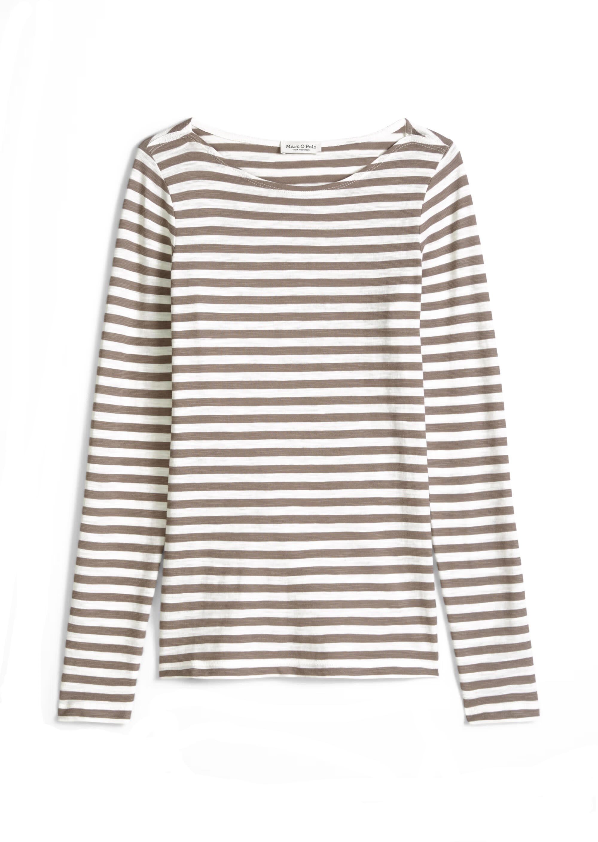 Langarmshirt aus Baumwolle - 1840-Medium Brown_Multi_04 - Braun