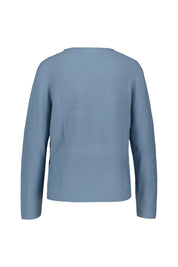 Strickpullover aus Baumwolle - 4779-Fall Sky - Blau
