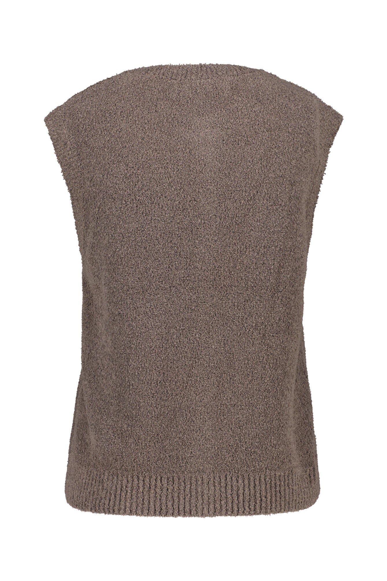 Strickweste aus Baumwollmix - 1971-Chalky Brown - Braun