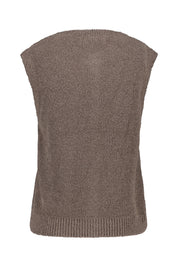 Strickweste aus Baumwollmix - 1971-Chalky Brown - Braun