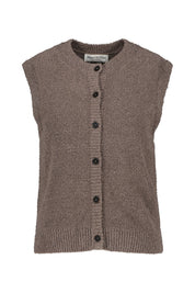 Strickweste aus Baumwollmix - 1971-Chalky Brown - Braun