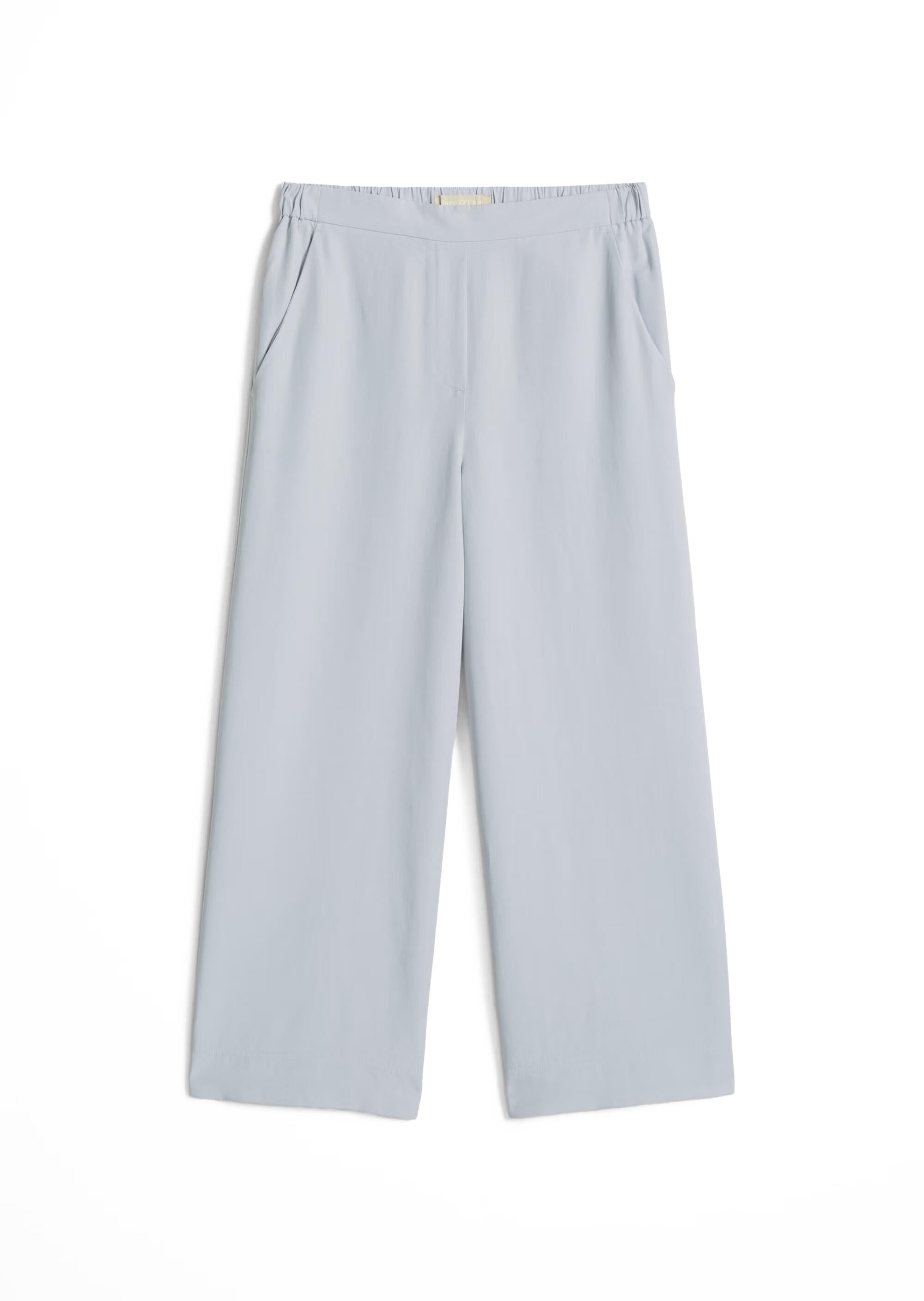 Hose aus Lyocell Wide Leg - 0904-Grey Horizon - Grau