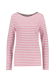 Langarmshirt aus Baumwolle - 7944-Medium Pink_Multi_05 - Pink