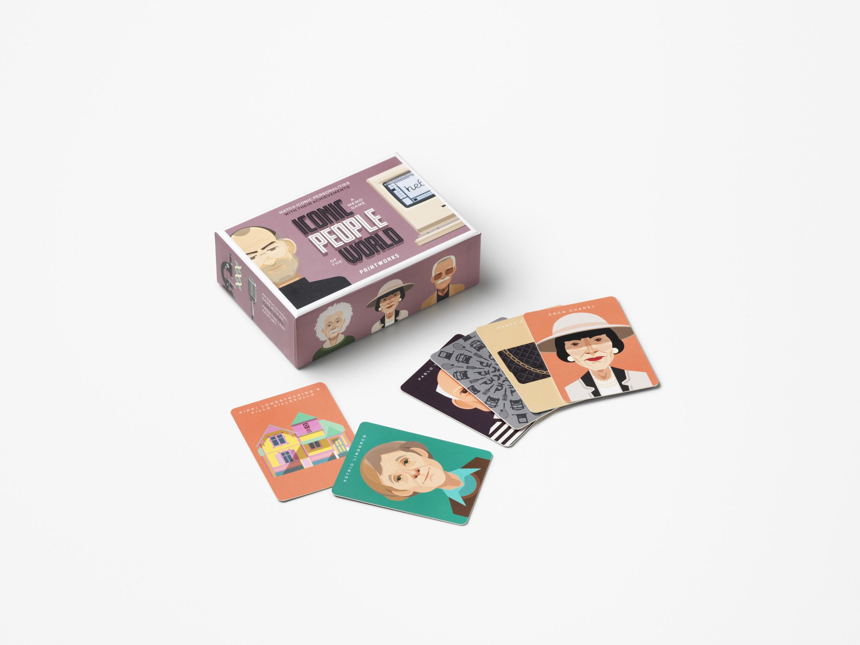 Memospiel ICONIC PEOPLE - Mauve - Mehrfarbig