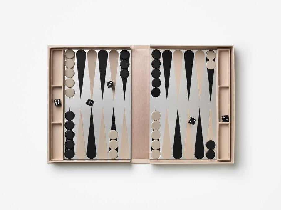 Backgammon Spiel MIRROR - Beige - Beige
