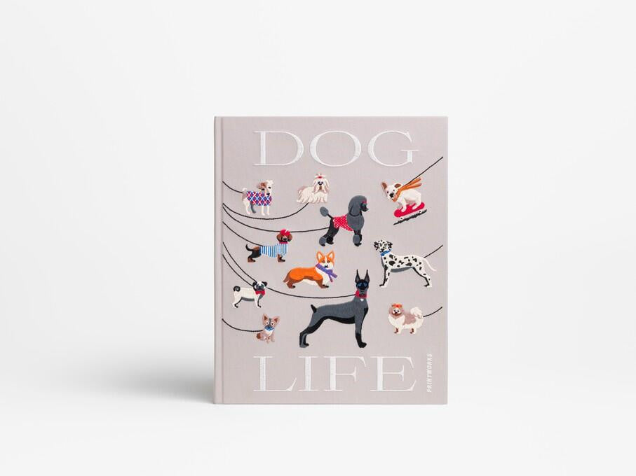 Besticktes Fotoalbum DOGS - Beige Multi - Beige