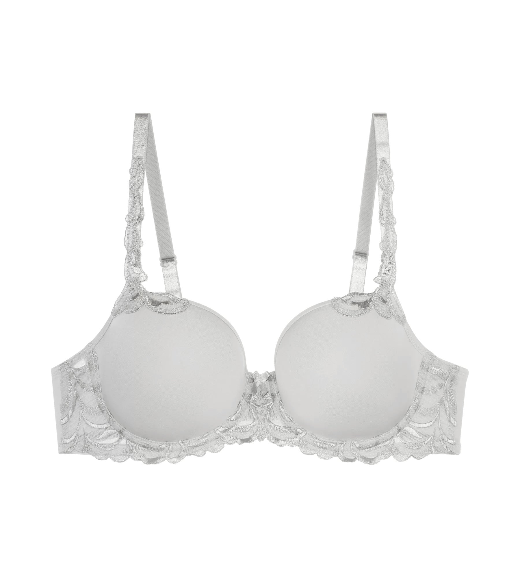 Bügel-BH mit Spitzendetails - 3280 PLATINO - Grau