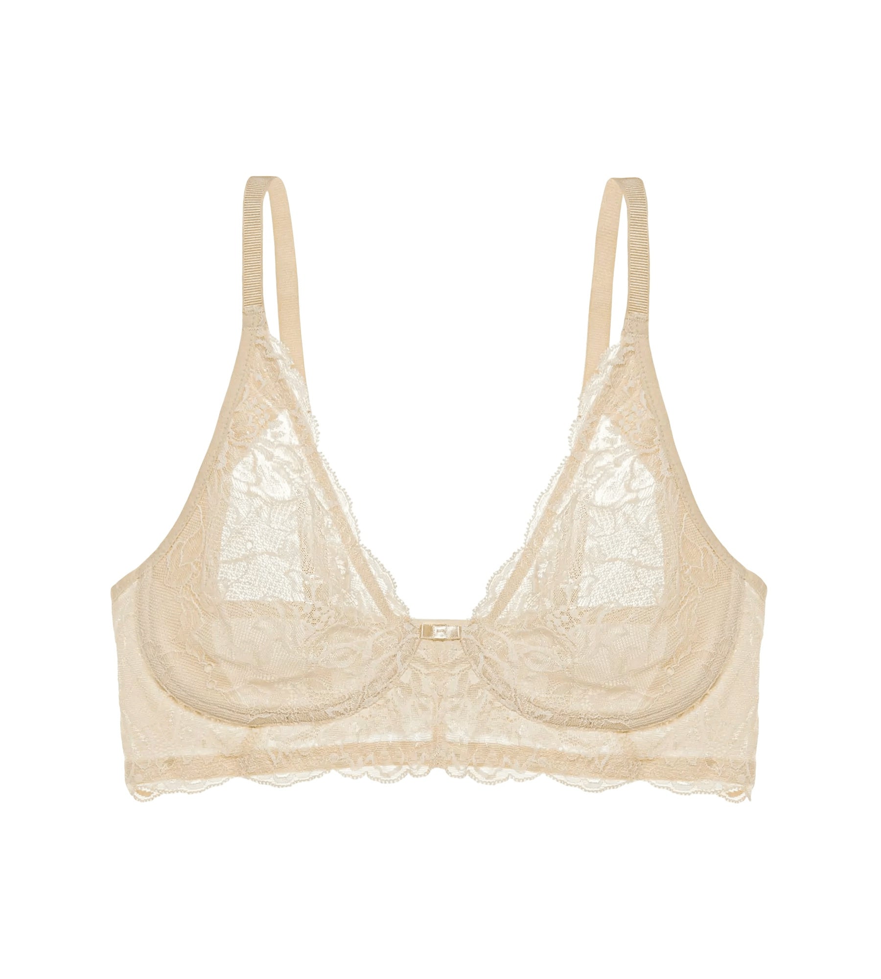 Bügelloser BH mit Spitzendetails - 6720 CREAMY DREAM - Beige