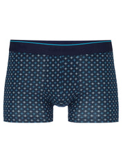 Gemusterte Boxershorts - 479 dark sapphire - Blau