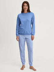 Pyjama Set - 399-hydrangea blue - Blau