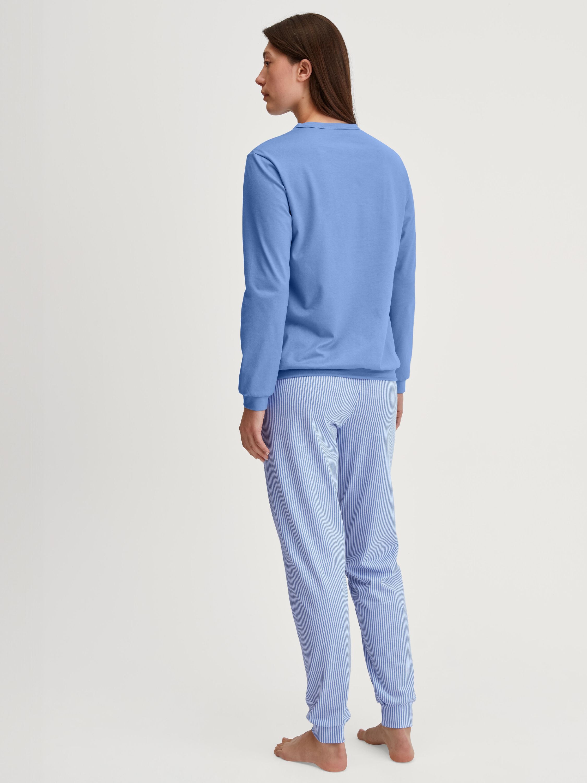 Pyjama Set - 399-hydrangea blue - Blau