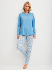 Pyjama-Set - 302 riviera blue - Blau