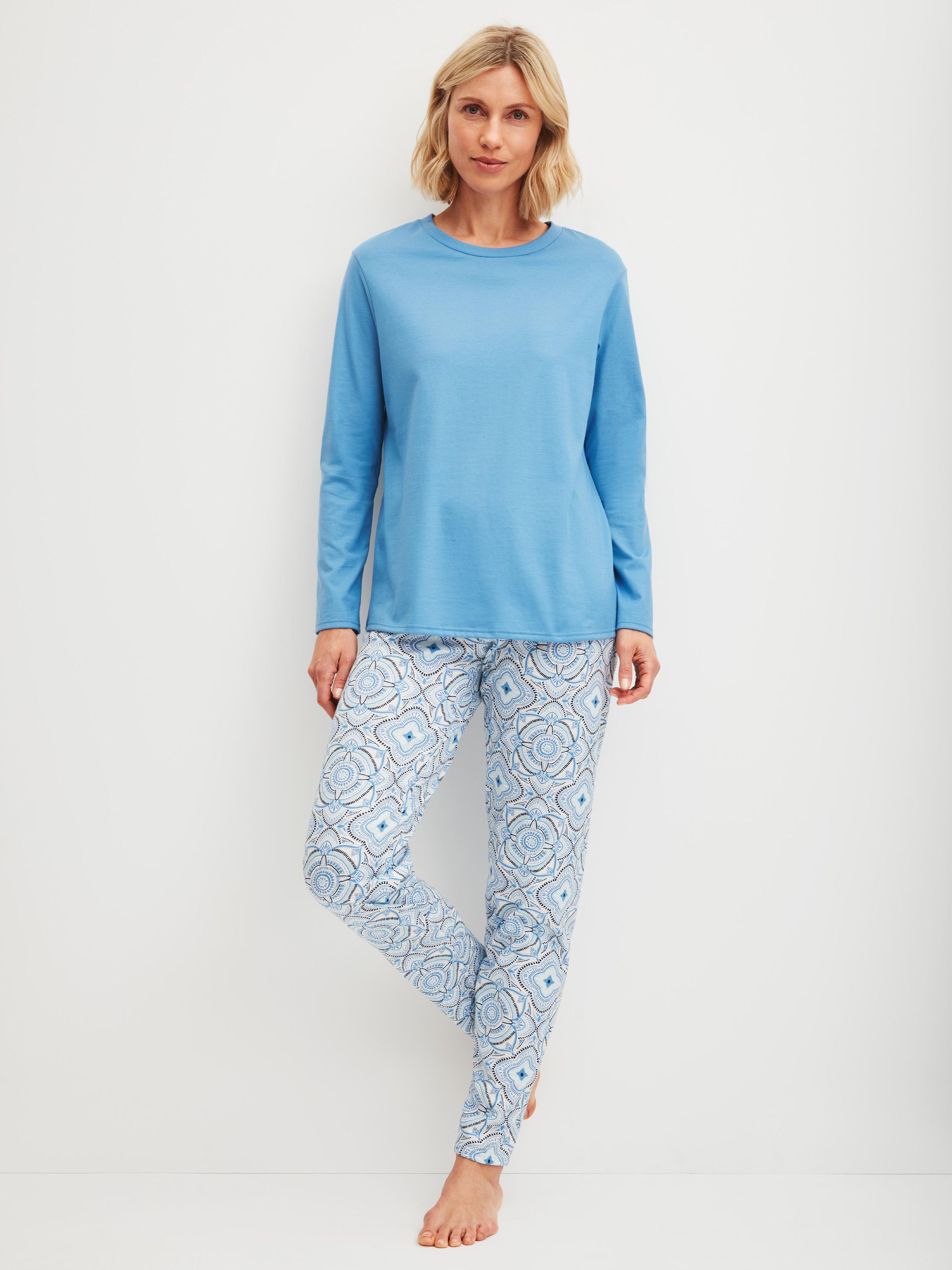 Pyjama-Set - 302 riviera blue - Blau