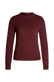Strickpullover aus Wolle - Dark Red - Rot