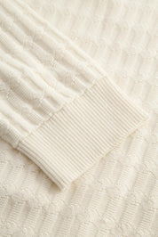 Strickpullover aus Baumwolle - 102 - Weiß