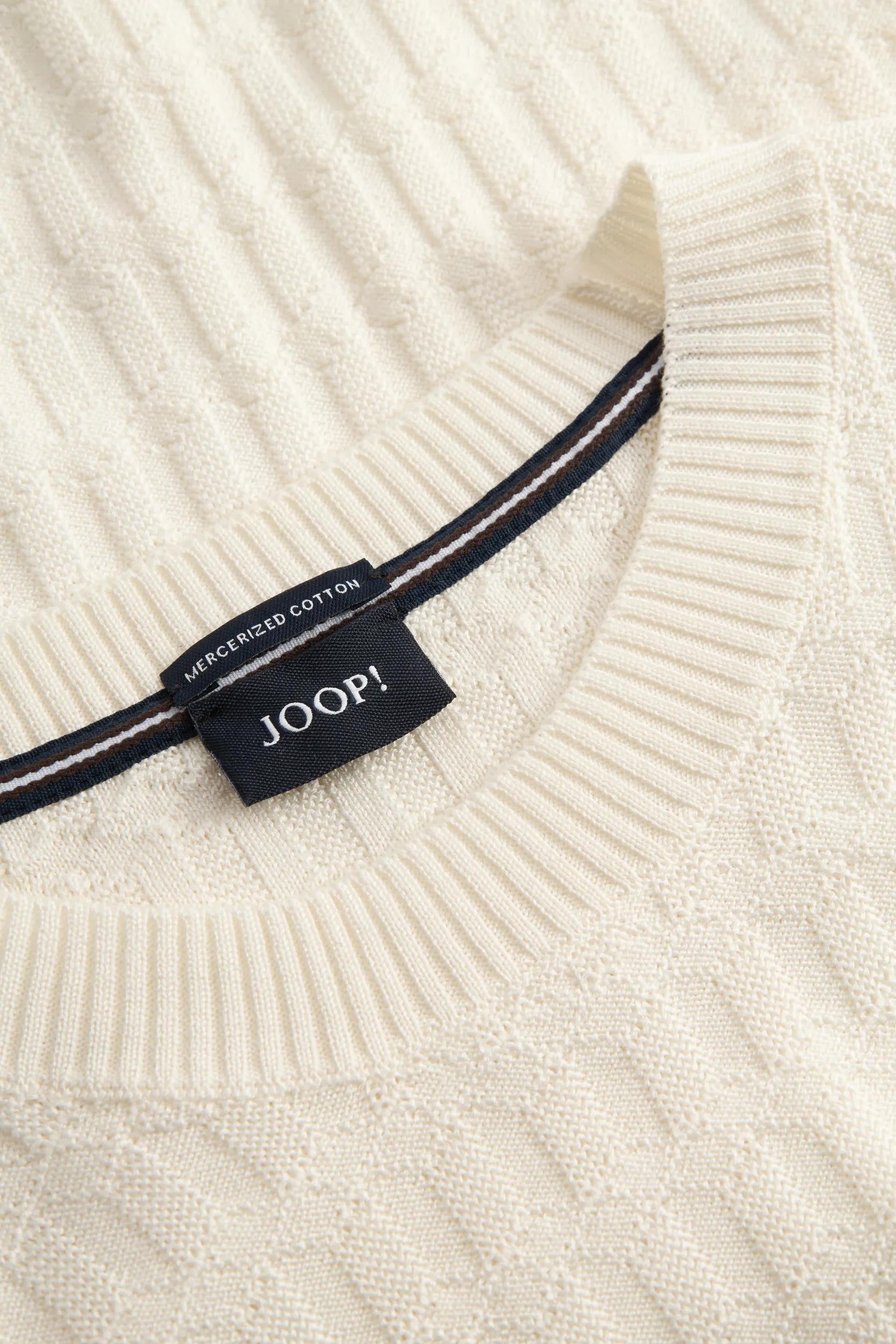 Strickpullover aus Baumwolle - 102 - Weiß