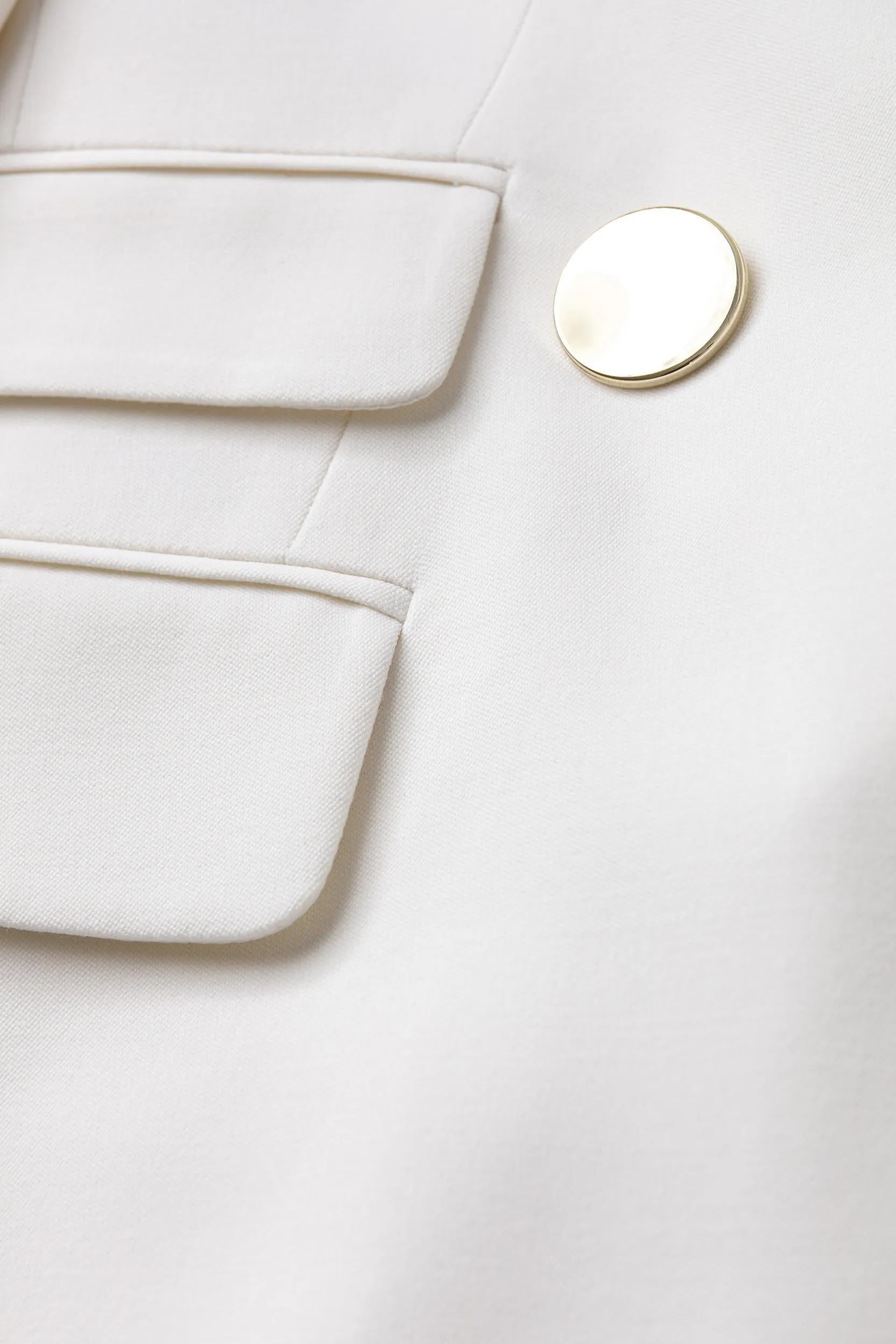 Blazer aus Schurwolle Relaxed Fit - Open White 118 - Creme