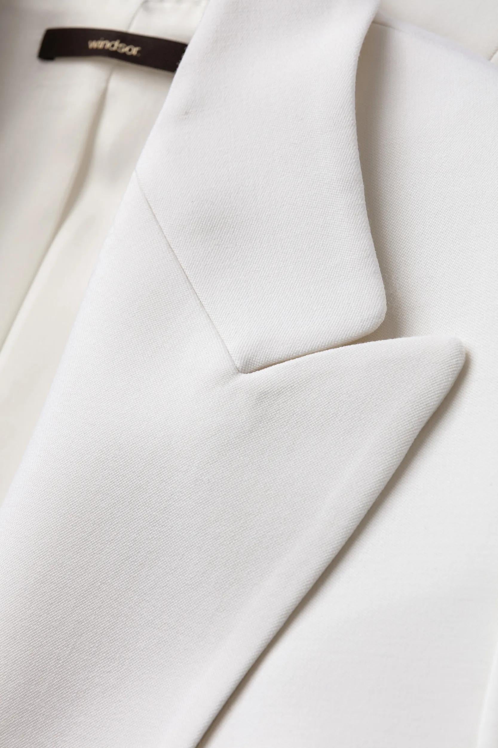 Blazer aus Schurwolle Relaxed Fit - Open White 118 - Creme