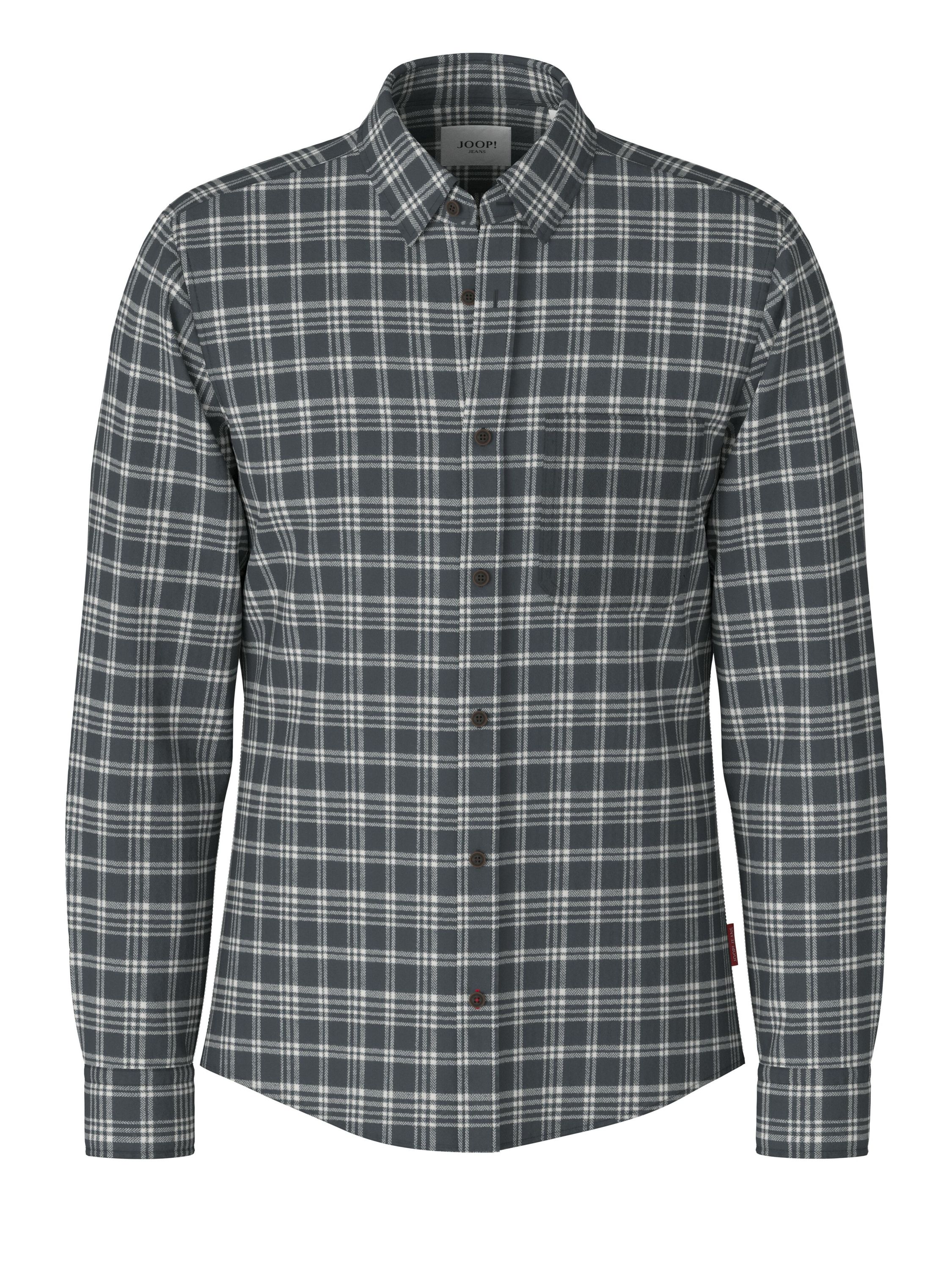 Flanellhemd Modern Fit - 404-Dark Blue - Blau