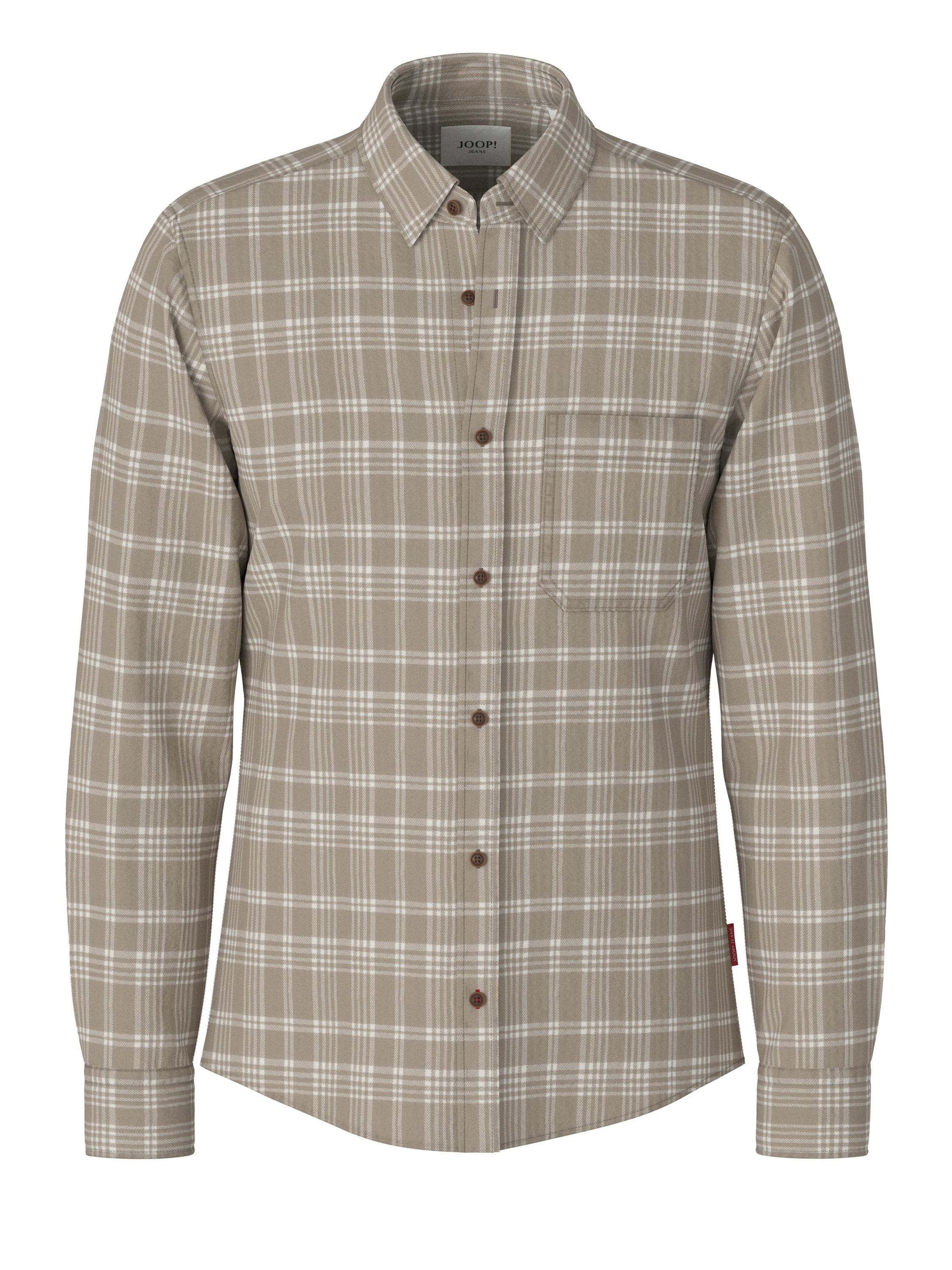 Flanellhemd Modern Fit - 262-Medium Beige - Beige