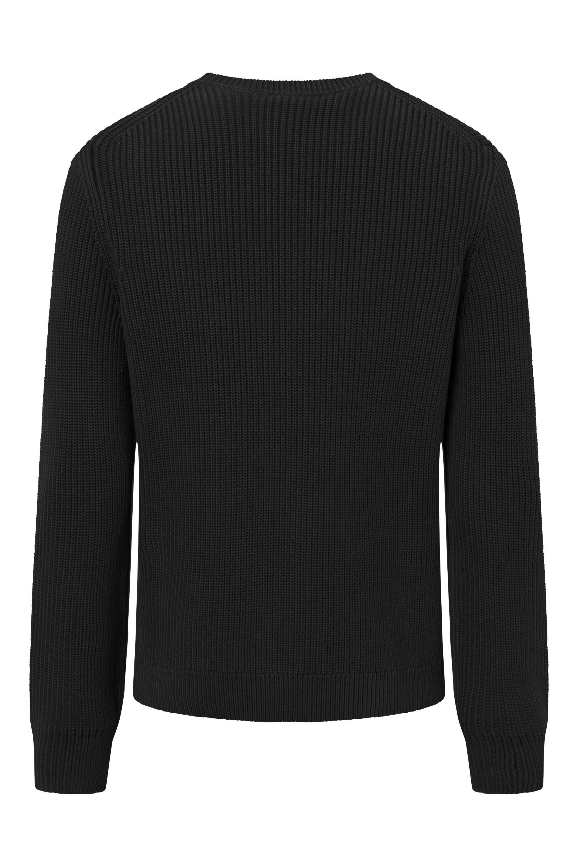 Strickpullover aus Baumwolle - 001-Black - Schwarz