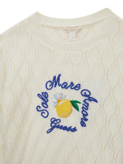 Strickpullover aus Baumwolle - G012 - Creme