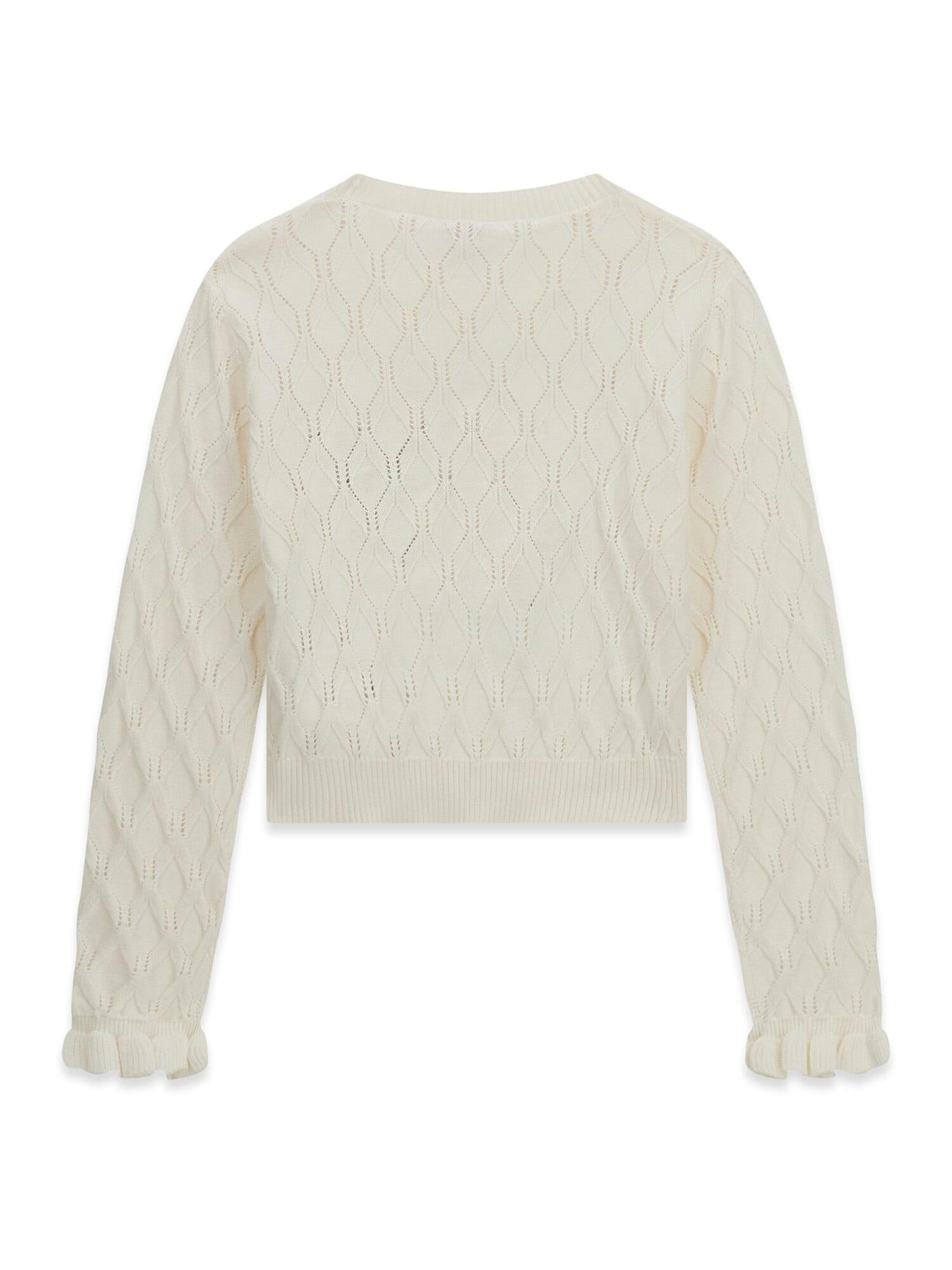 Strickpullover aus Baumwolle - G012 - Creme