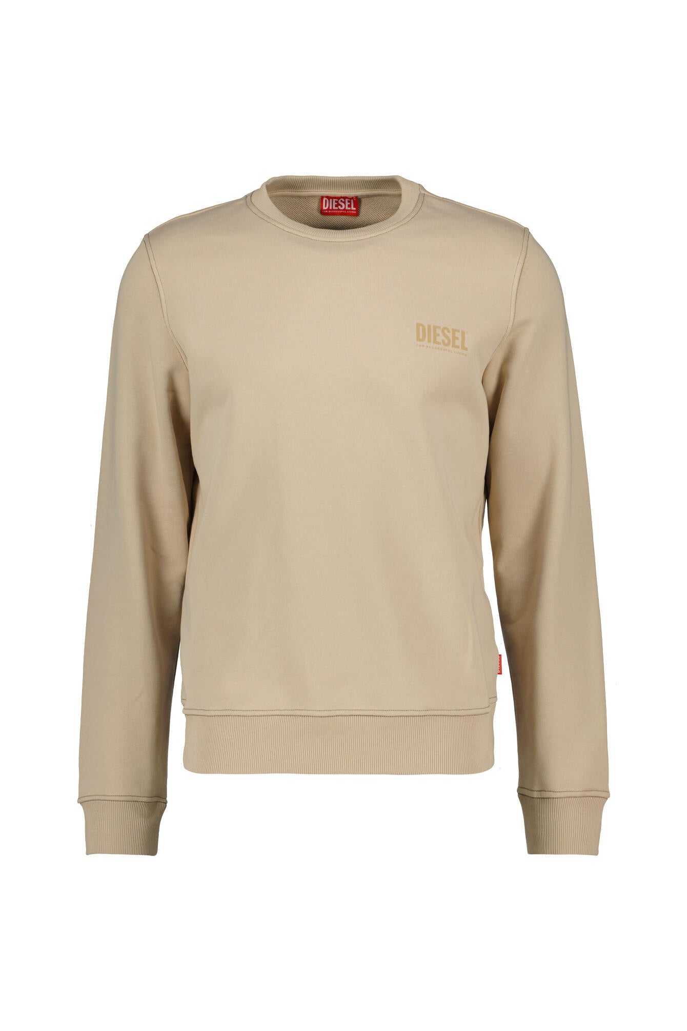 Sweatshirt aus Baumwolle mit Muster auf der Rückseite - 7FW-OXFORD TAN - Braun