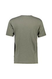 T-Shirt aus Baumwollmix - 705-GRAY MILITARY - Grau