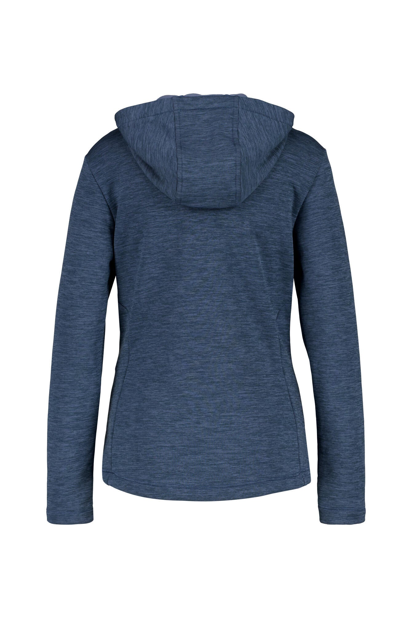 Fleecejacke meliert mit Kapuze - L816-SPACE MEL. - Blau