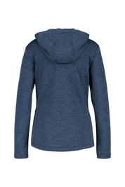 Fleecejacke meliert mit Kapuze - L816-SPACE MEL. - Blau