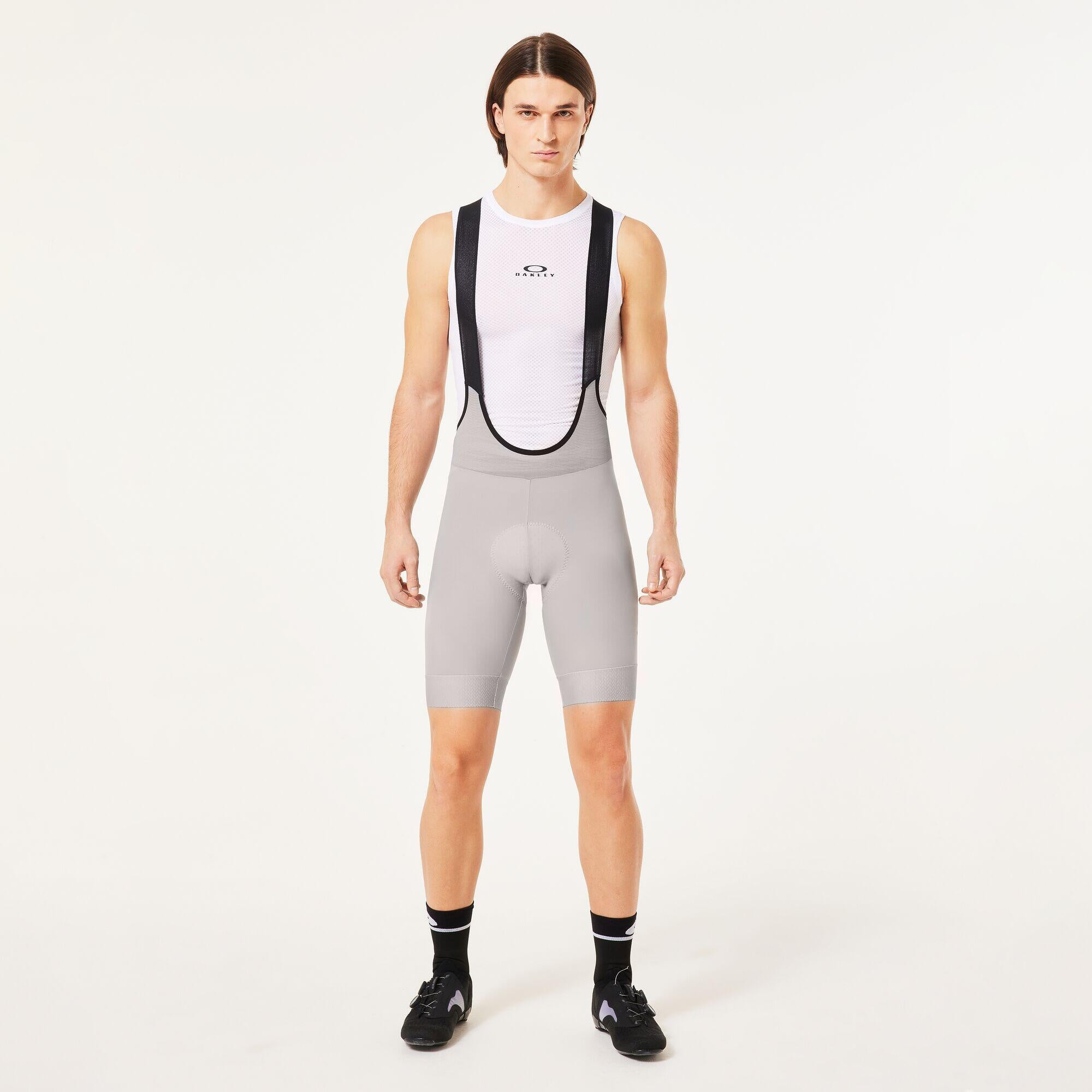 Radlerhose ICON CLASSIC BIB - 314-Cement - Grau