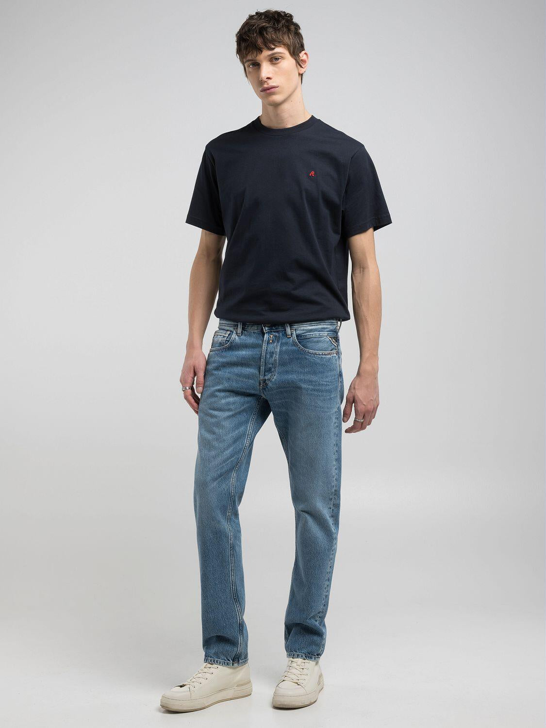 Jeans GROVER Straight Fit - 009-MEDIUM BLUE - Blau