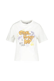 T-Shirt mit Print - 1000 - Weiß