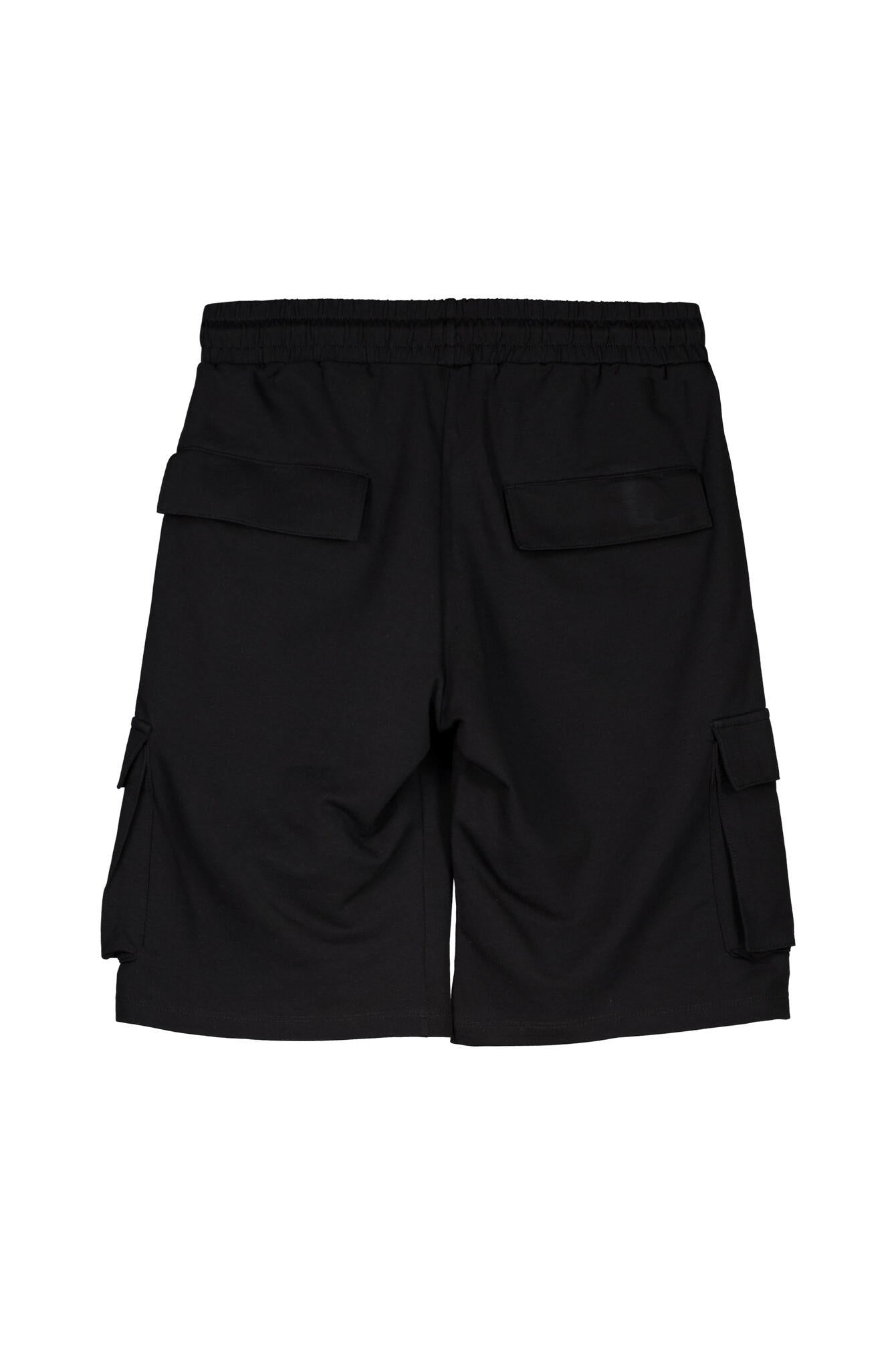 Cargo-Sweatshorts Regular Fit - 9000 - Schwarz
