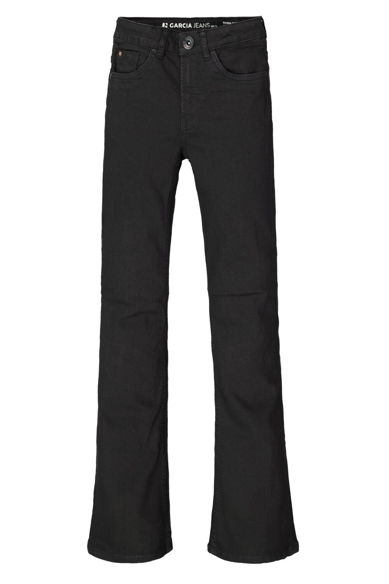 Jeans mit ausgestelltem Bein - 9421 - Schwarz