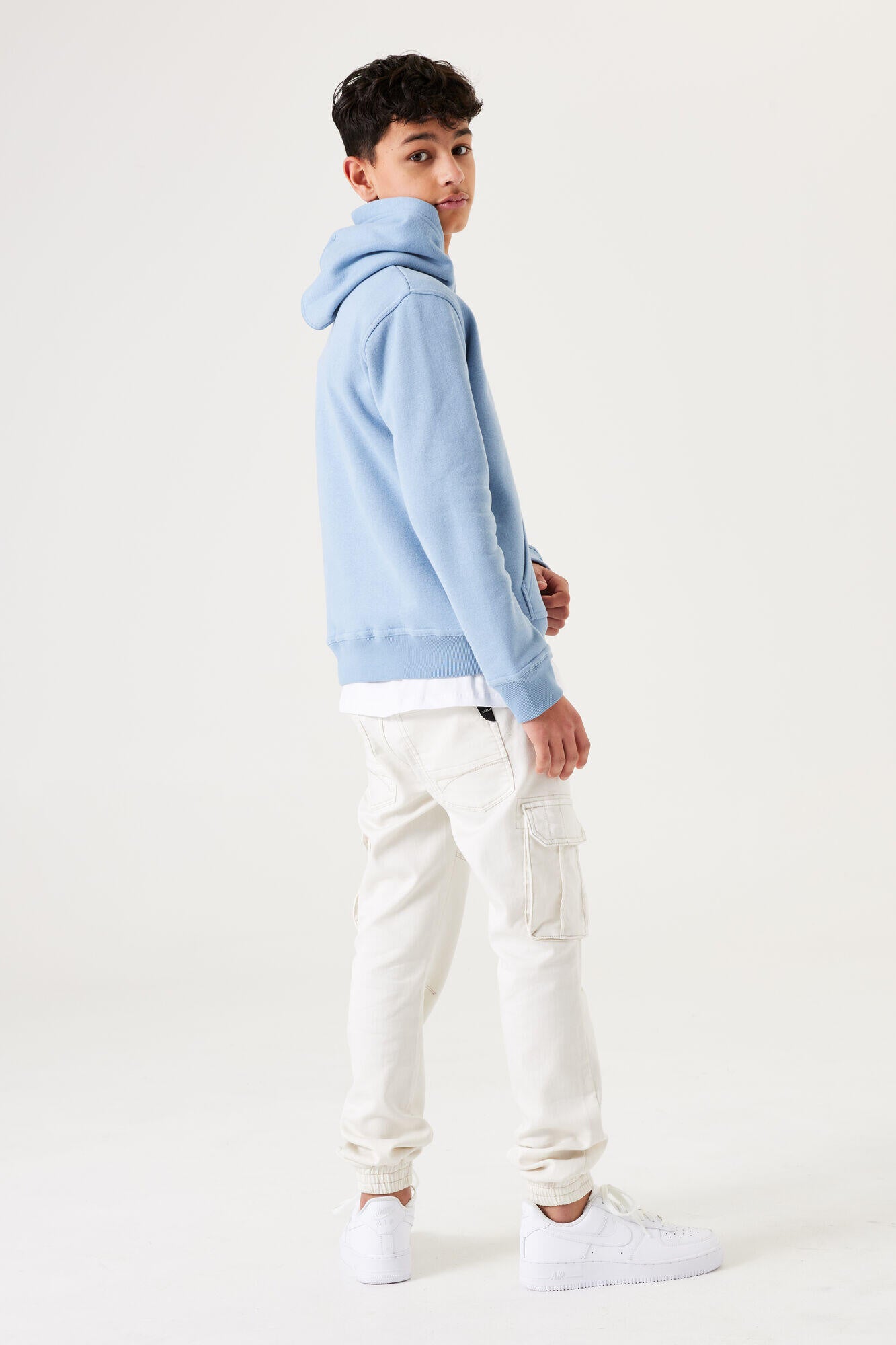 Sweathoodie mit Print - 4136 - Blau