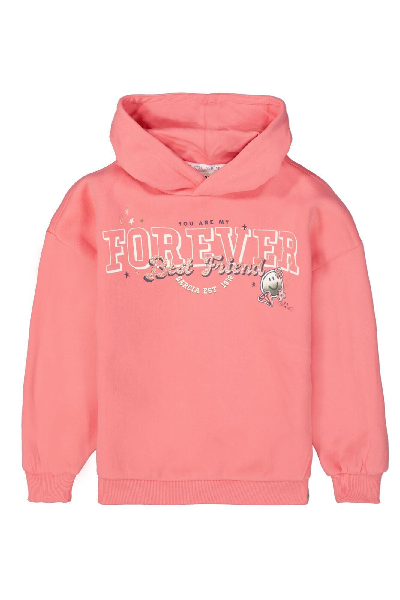 Sweathoodie mit Print - 5324 - Pink