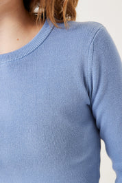 Feinstrickpullover - 5579 - Blau