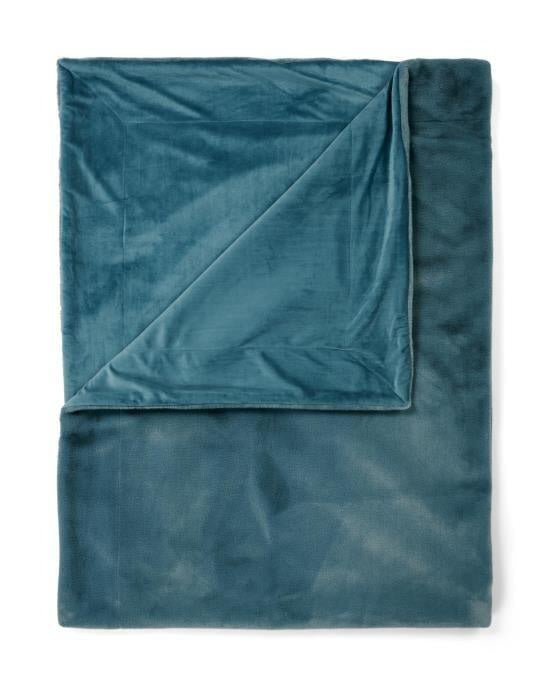 Tagesdecke FURRY 150x200 cm - 473-Denim - Blau