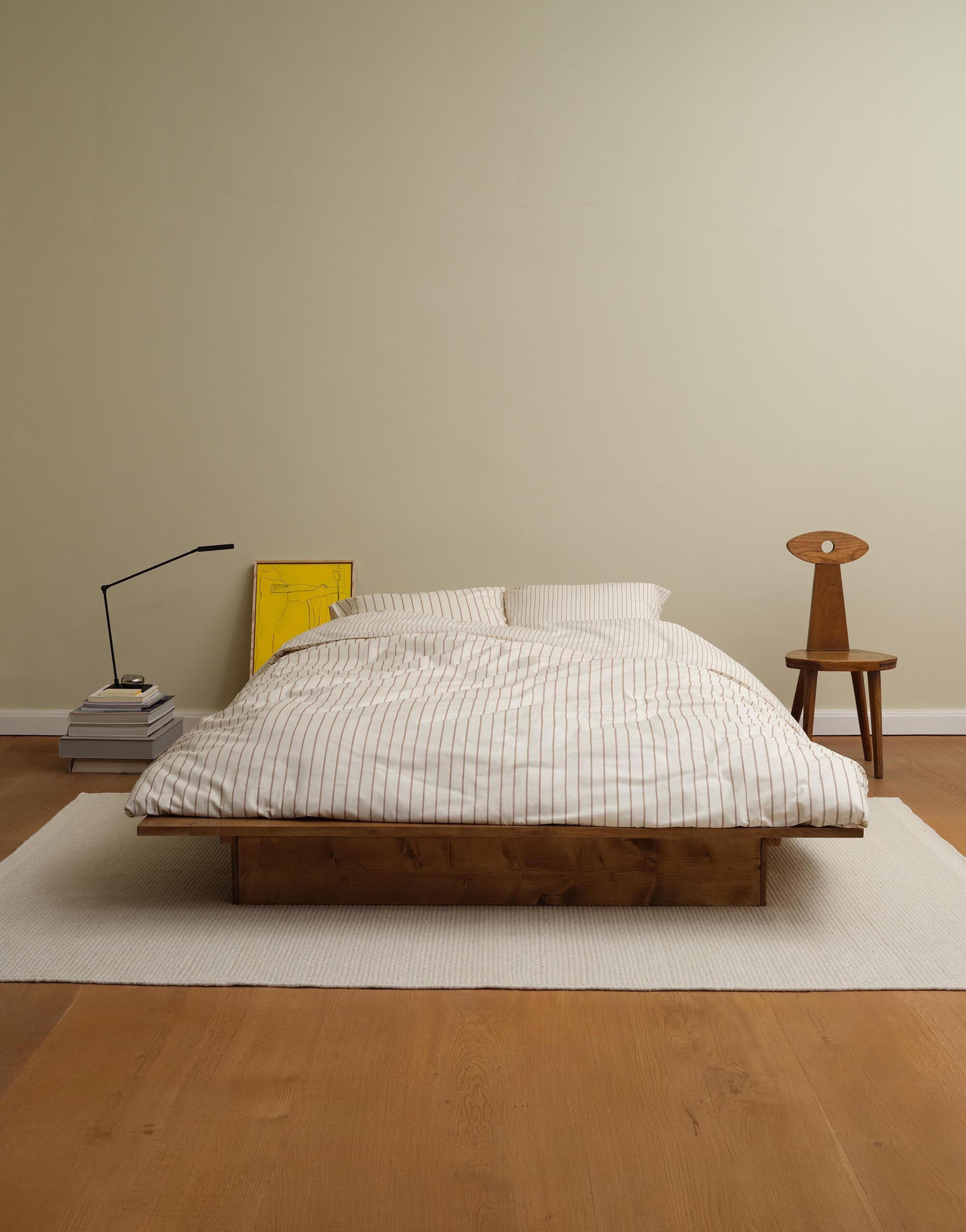 Bettwäsche EINO aus Bio-Baumwoll-Perkal - 760-Chalky sand - Beige