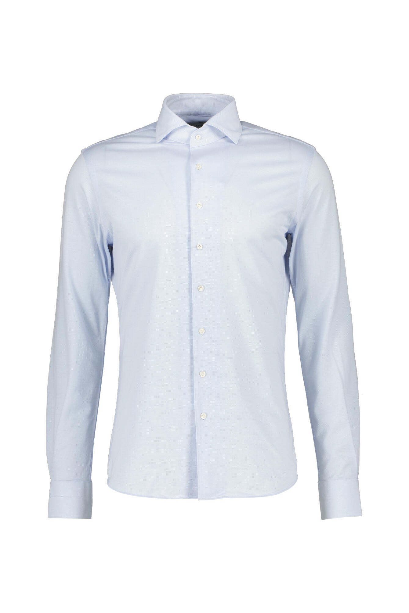 Hemd Slim Fit japanese knitted - M1 - Blau